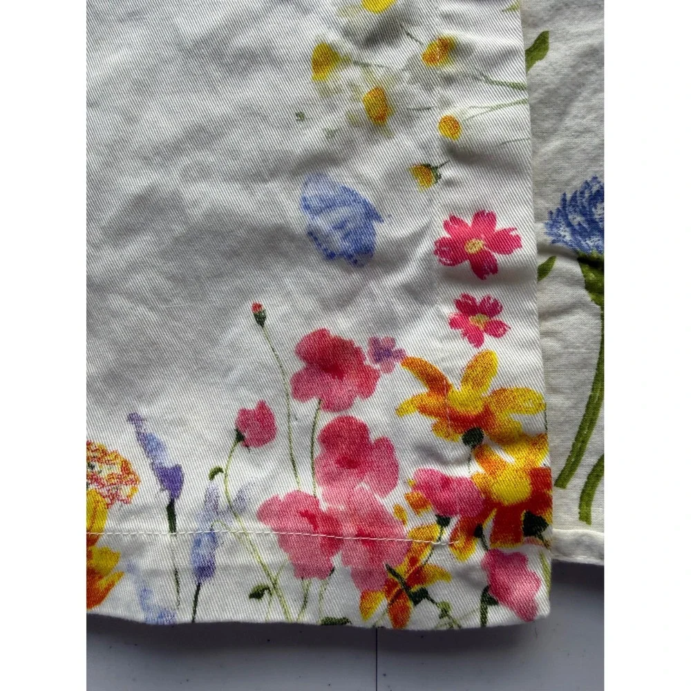 Sur la Table Set of 2 Napkins Floral Botanical 20x20 Garden Cottagecore